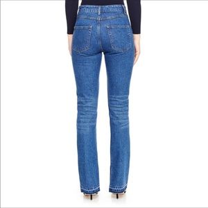 Sandro Viky straight leg split unfinished hem jeans size 36